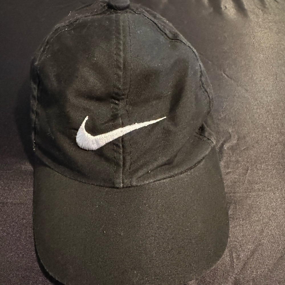 Nike Baby Toddler Black Swoosh Baseball Cap